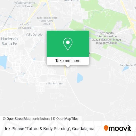 Ink Please "Tattoo & Body Piercing" map