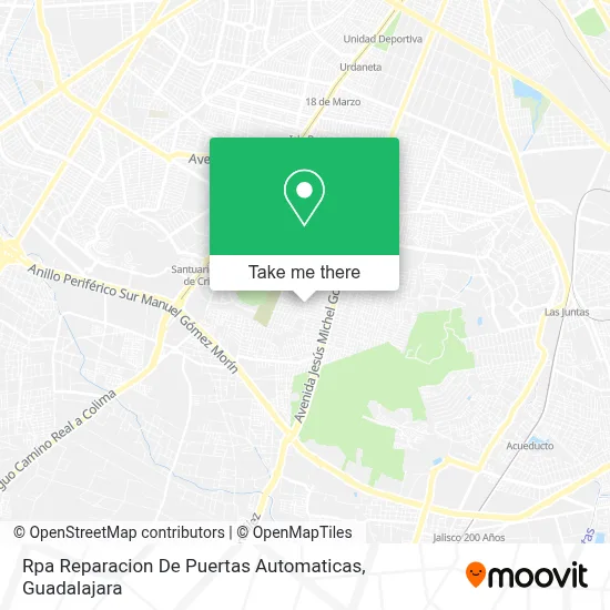 Rpa Reparacion De Puertas Automaticas map