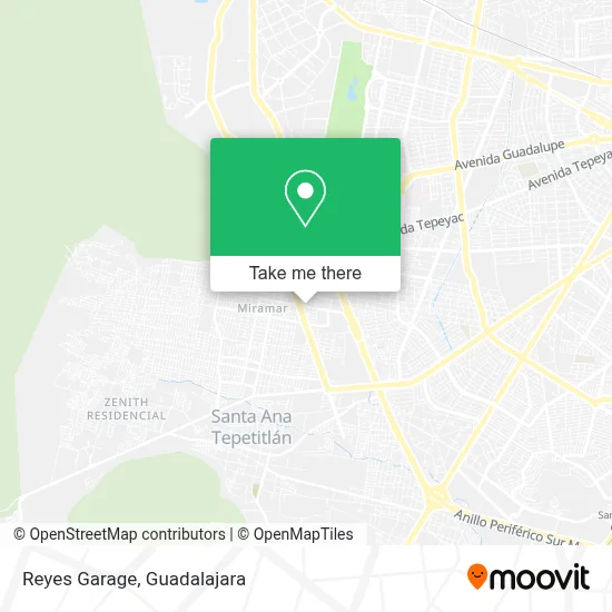 Reyes Garage map