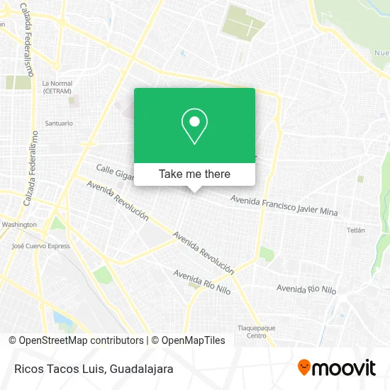 Ricos Tacos Luis map