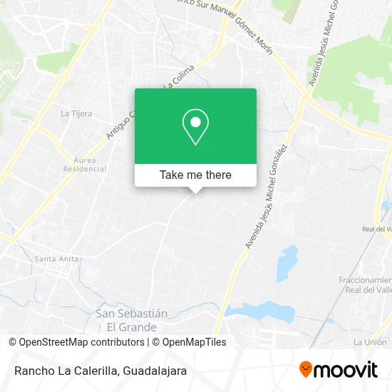 Rancho La Calerilla map