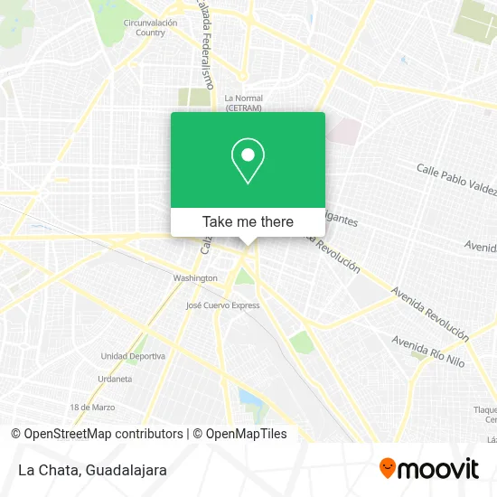 La Chata map