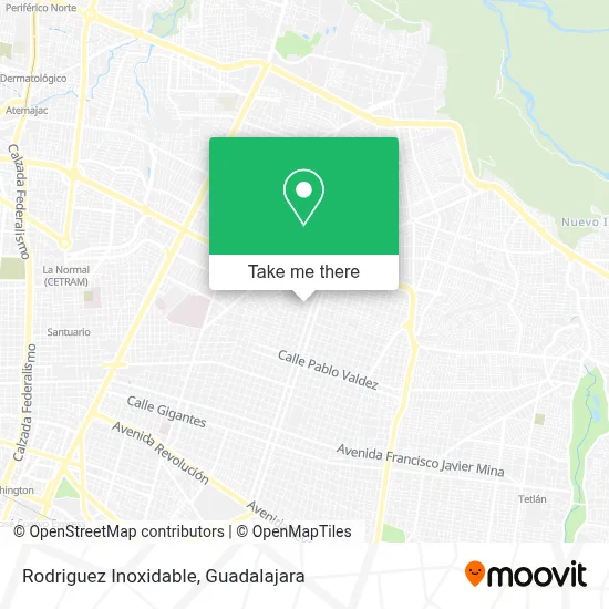 Rodriguez Inoxidable map