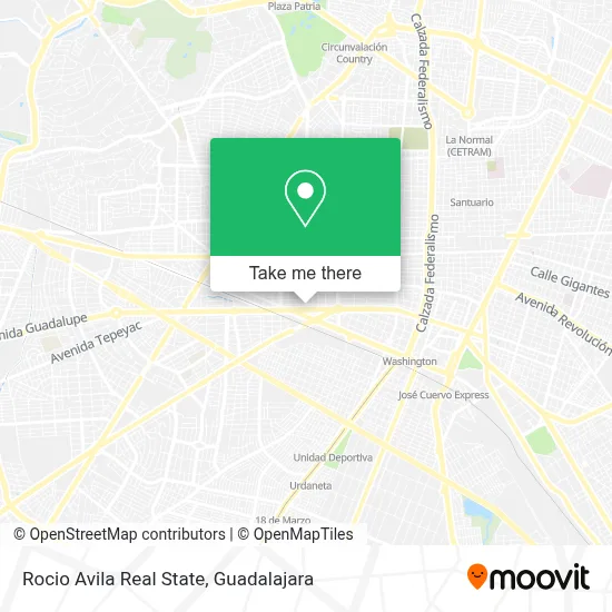 Rocio Avila Real State map