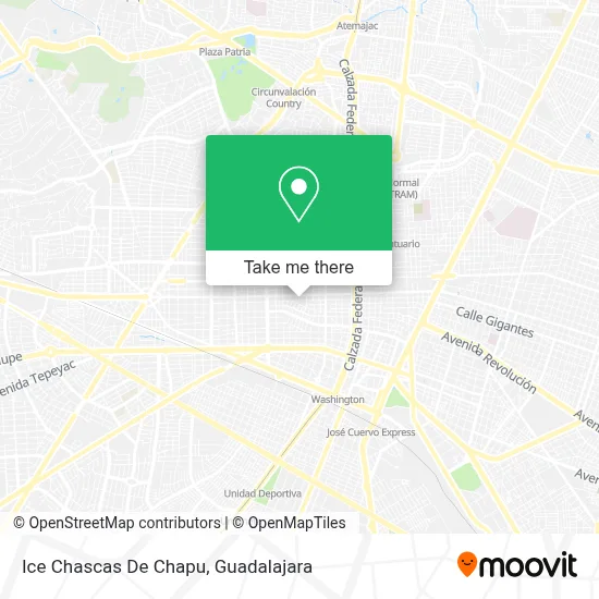 Ice Chascas De Chapu map