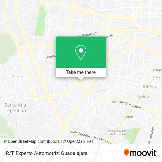 R/T, Experto Automotriz map