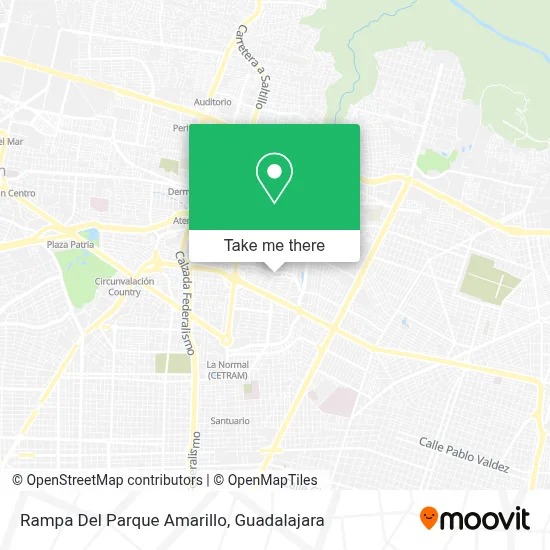 Rampa Del Parque Amarillo map