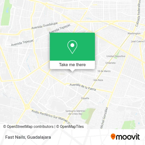 Fast Nails map