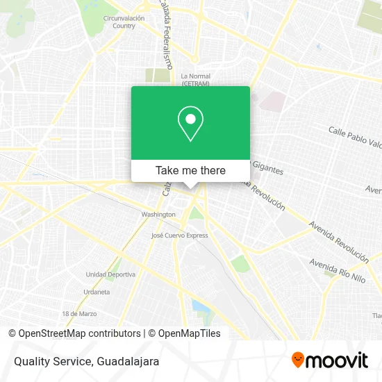 Quality Service map