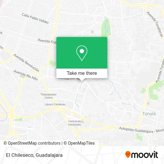 El Chileseco map