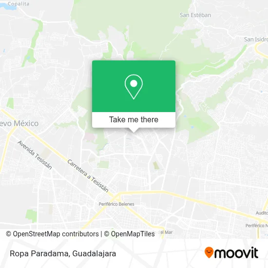 Ropa Paradama map
