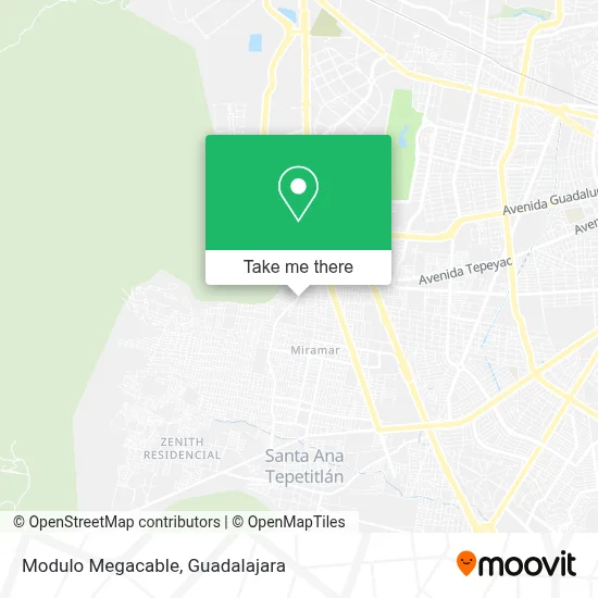 Modulo Megacable map