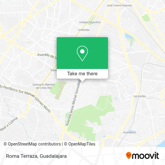 Roma Terraza map