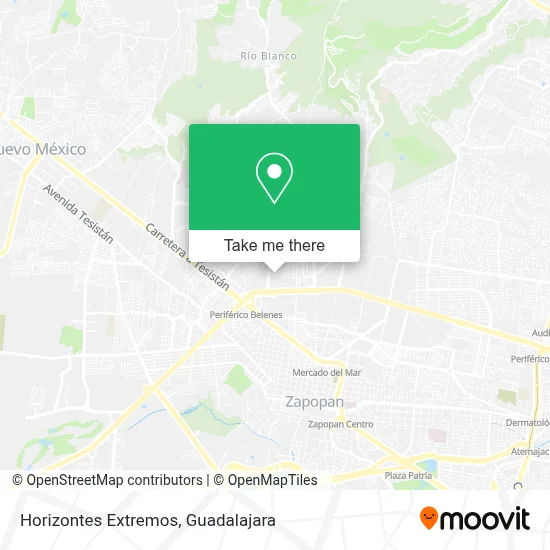 Horizontes Extremos map