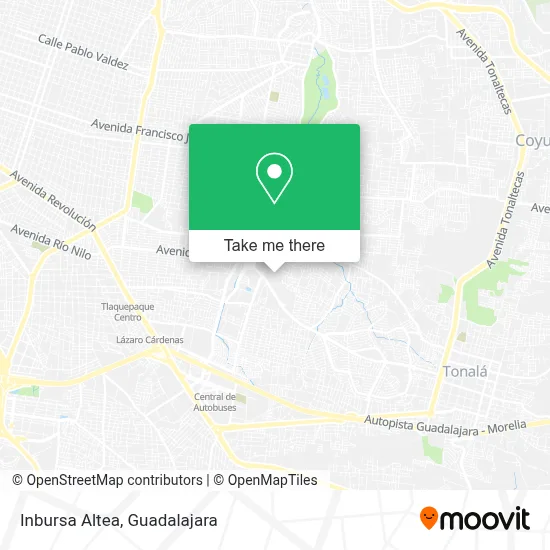 Inbursa Altea map