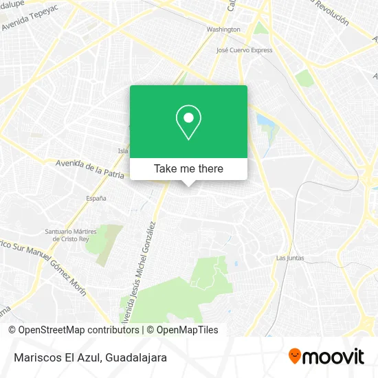 Mariscos El Azul map