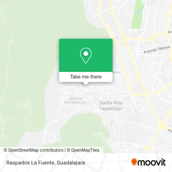 Raspados La Fuente map