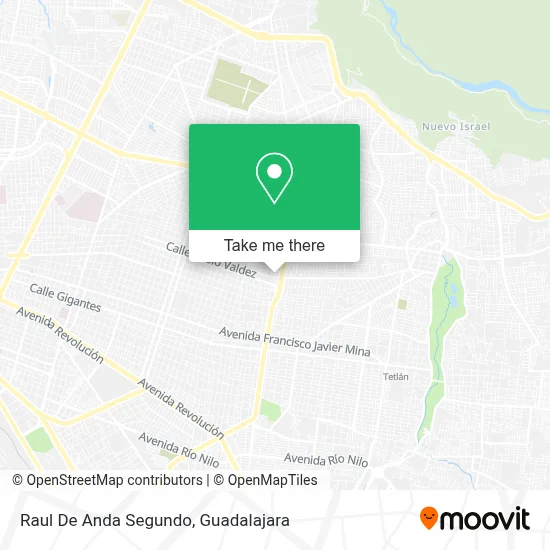 Raul De Anda Segundo map