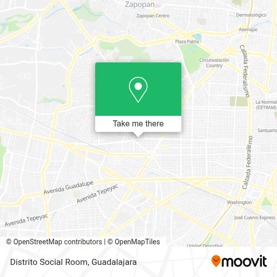 Distrito Social Room map