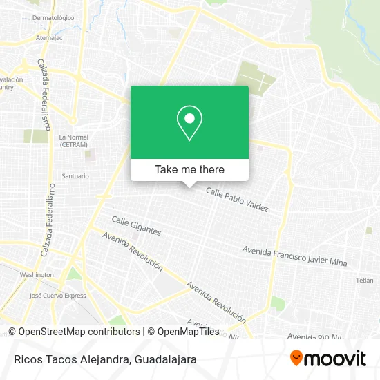 Ricos Tacos Alejandra map