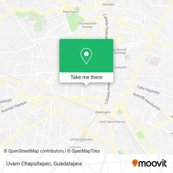 Uvam Chapultepec map