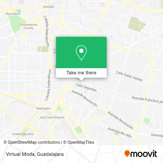 Virtual Moda map