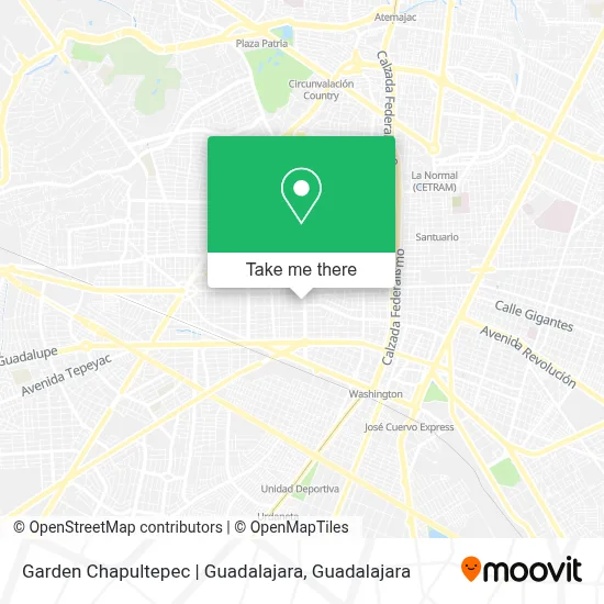 Garden Chapultepec | Guadalajara map