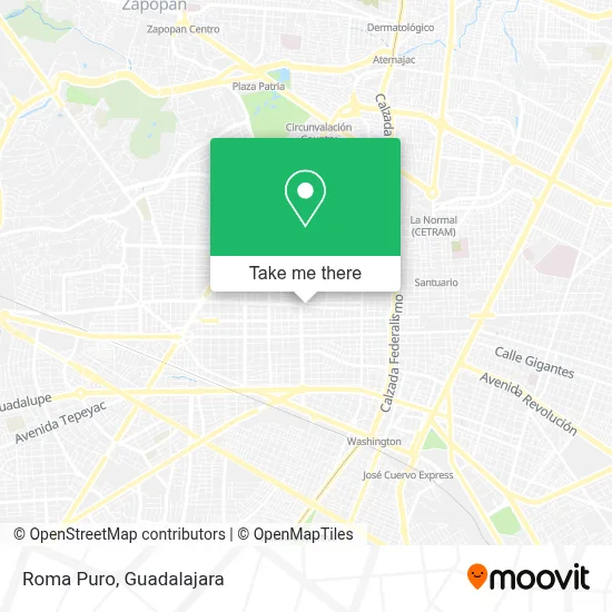 Roma Puro map
