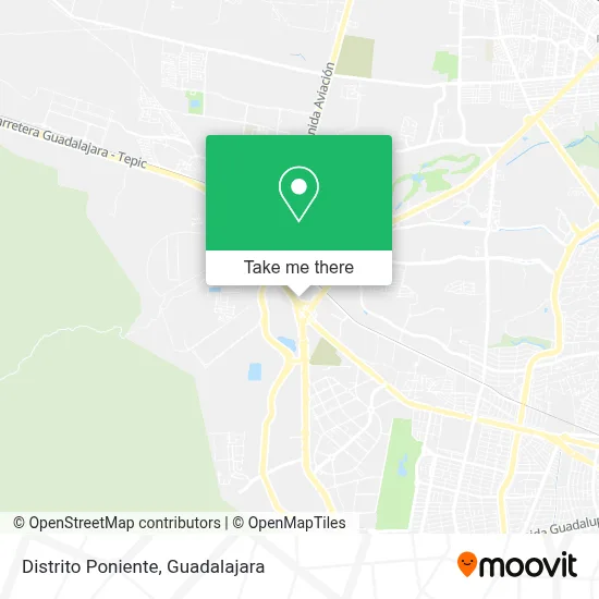 Distrito Poniente map