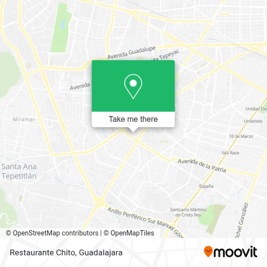 Restaurante Chito map