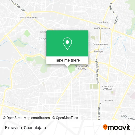 Extravida map