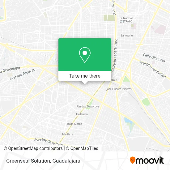 Greenseal Solution map
