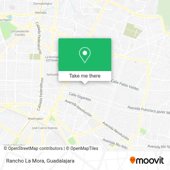Rancho La Mora map