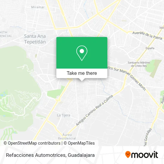 Refacciones Automotrices map