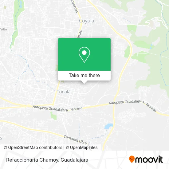 Refaccionaria Chamoy map