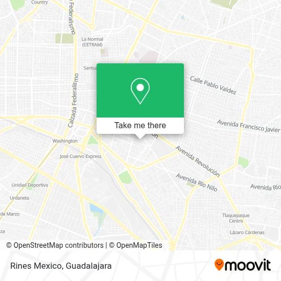 Rines Mexico map