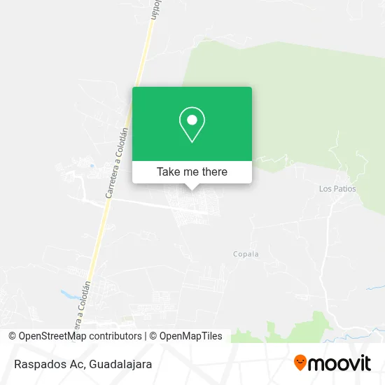 Raspados Ac map