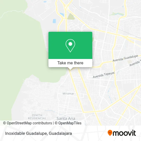 Inoxidable Guadalupe map