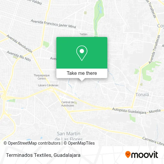 Terminados Textiles map