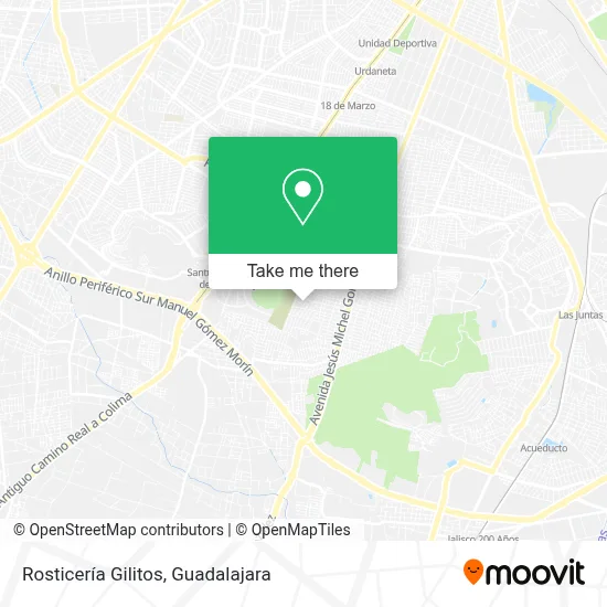 Rosticería Gilitos map