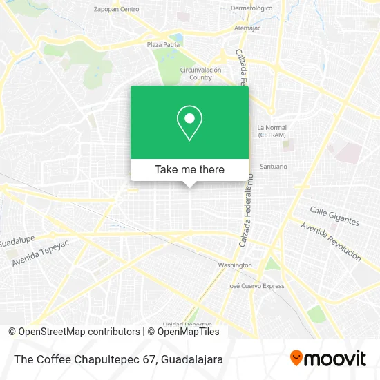 The Coffee Chapultepec 67 map