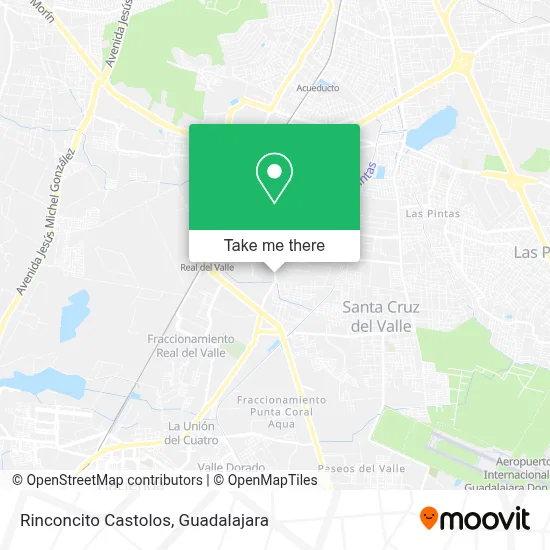 Rinconcito Castolos map