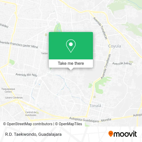 R.D. Taekwondo map