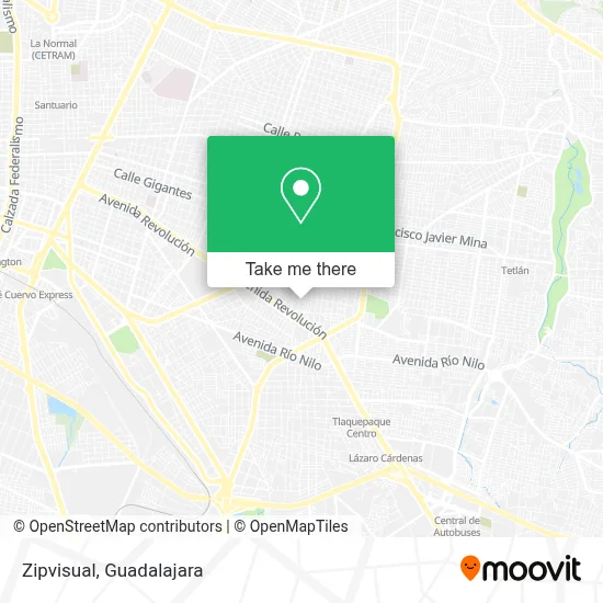 Zipvisual map