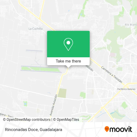 Rinconadas Doce map