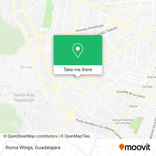 Roma Wings map