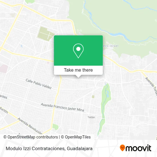 Modulo Izzi Contrataciones map