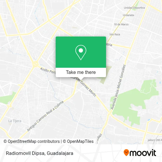 Radiomovil Dipsa map
