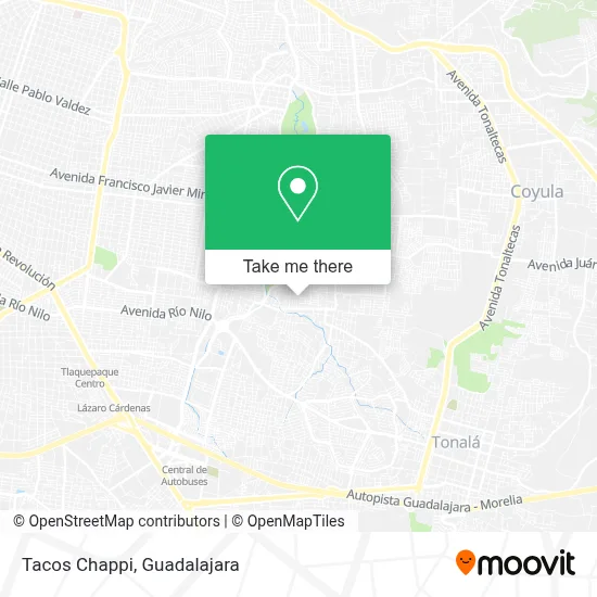 Tacos Chappi map