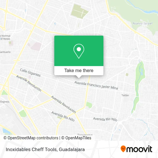 Inoxidables Cheff Tools map